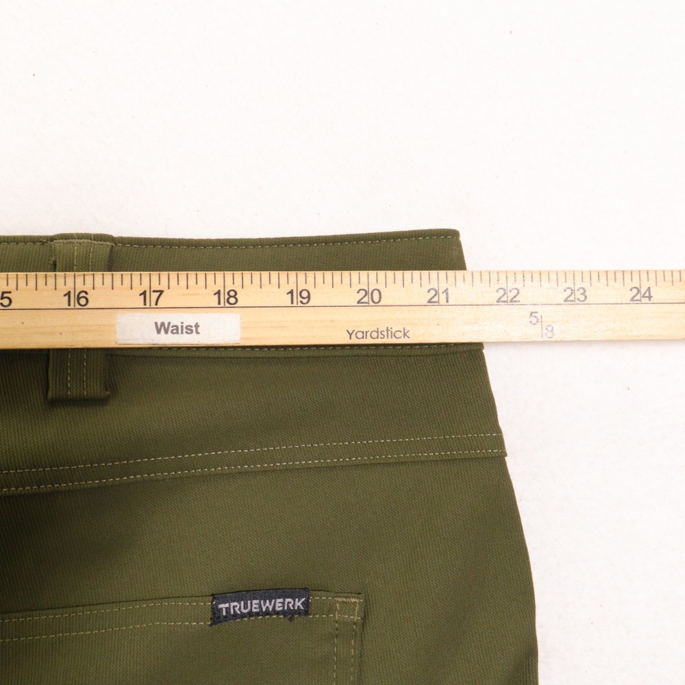 Truewerk EDO Werkpant Men 42x30 Olive Green Stretch Technical Work Utility Pants - Picture 9 of 9